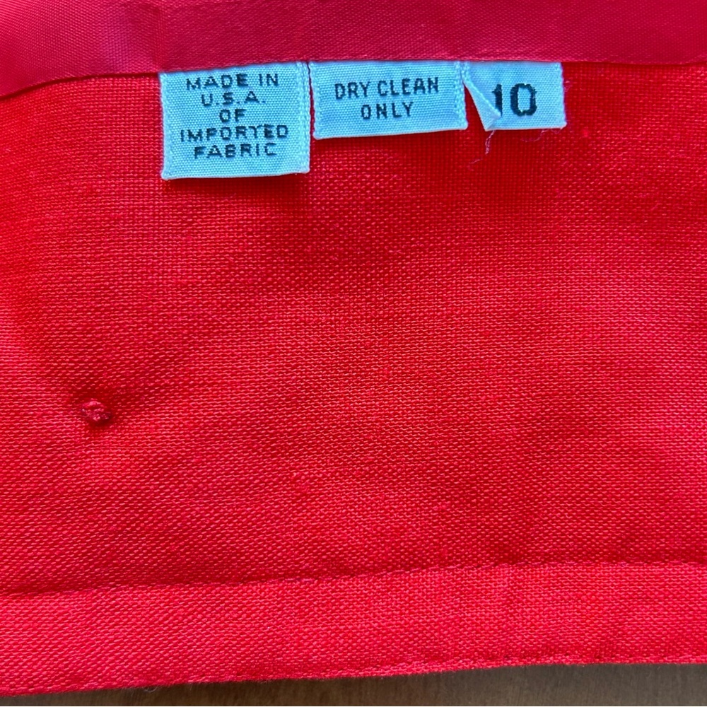 Vintage Ann Lawrence Red Tailored Blazer - Picture 15 of 16